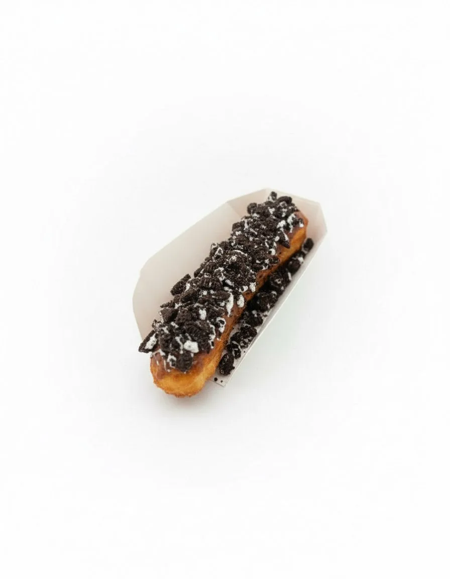 Churros dulce de leche e oreo